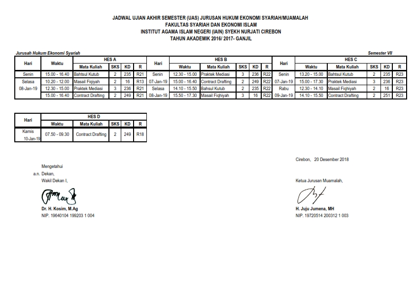 Jadual UAS HES ganjil 2018 VII_001