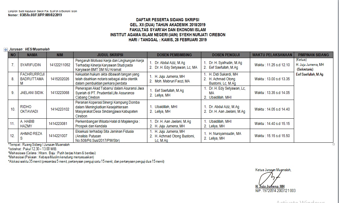 Munaqosyah XI 28 Feb 19 b
